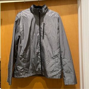 Michael Kors Men's Silver Windbreaker Jacket